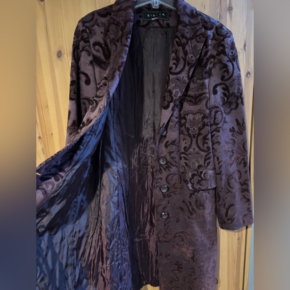 Giacca Gallery burgundy Jacquard coat - Picture 7 of 7